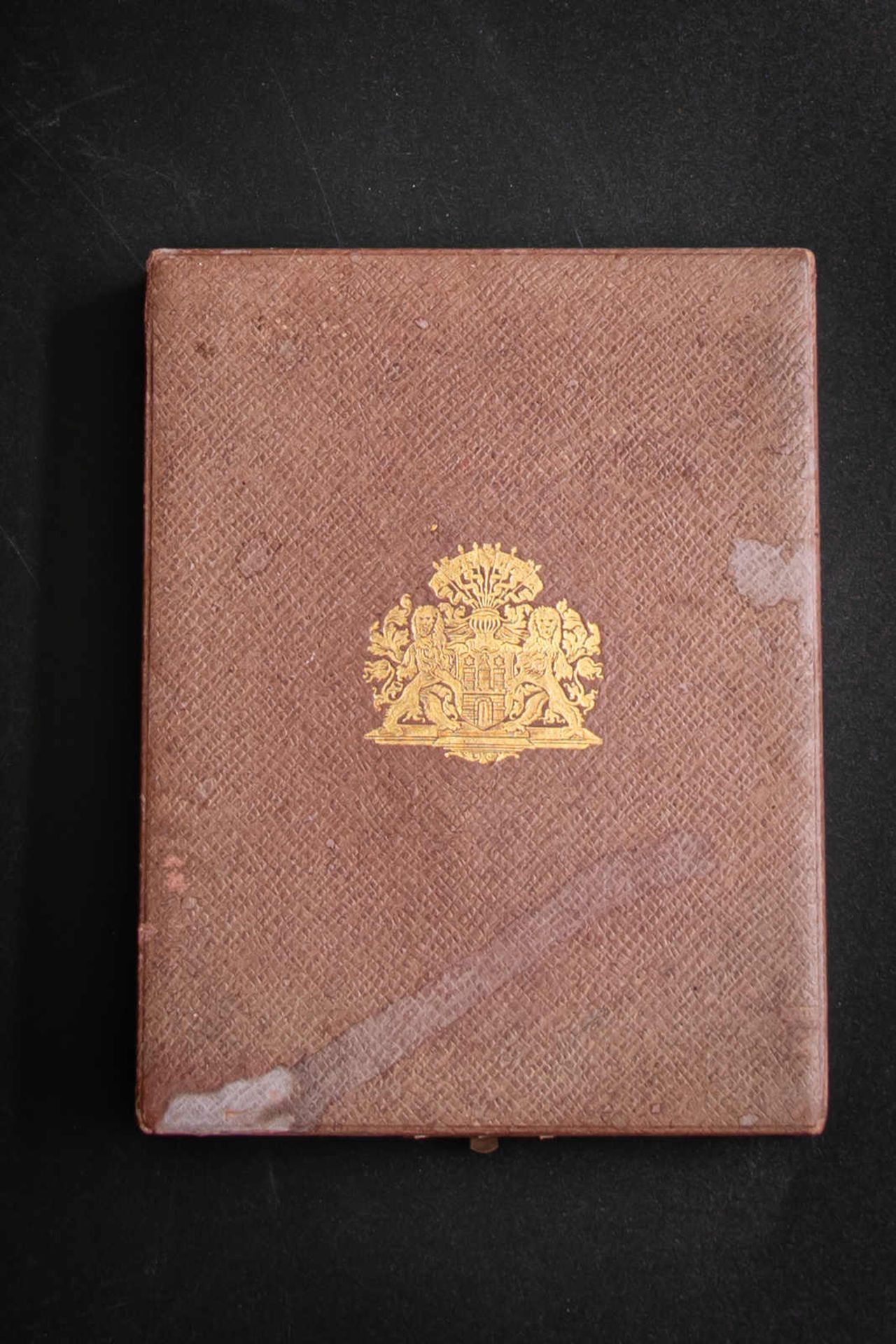 Bronze-Plakette im Original--Etui mit Widmung Herrn Pastor Dr. Heinrich Seyfahrt, 1.Juni 1928 für - Bild 2 aus 4