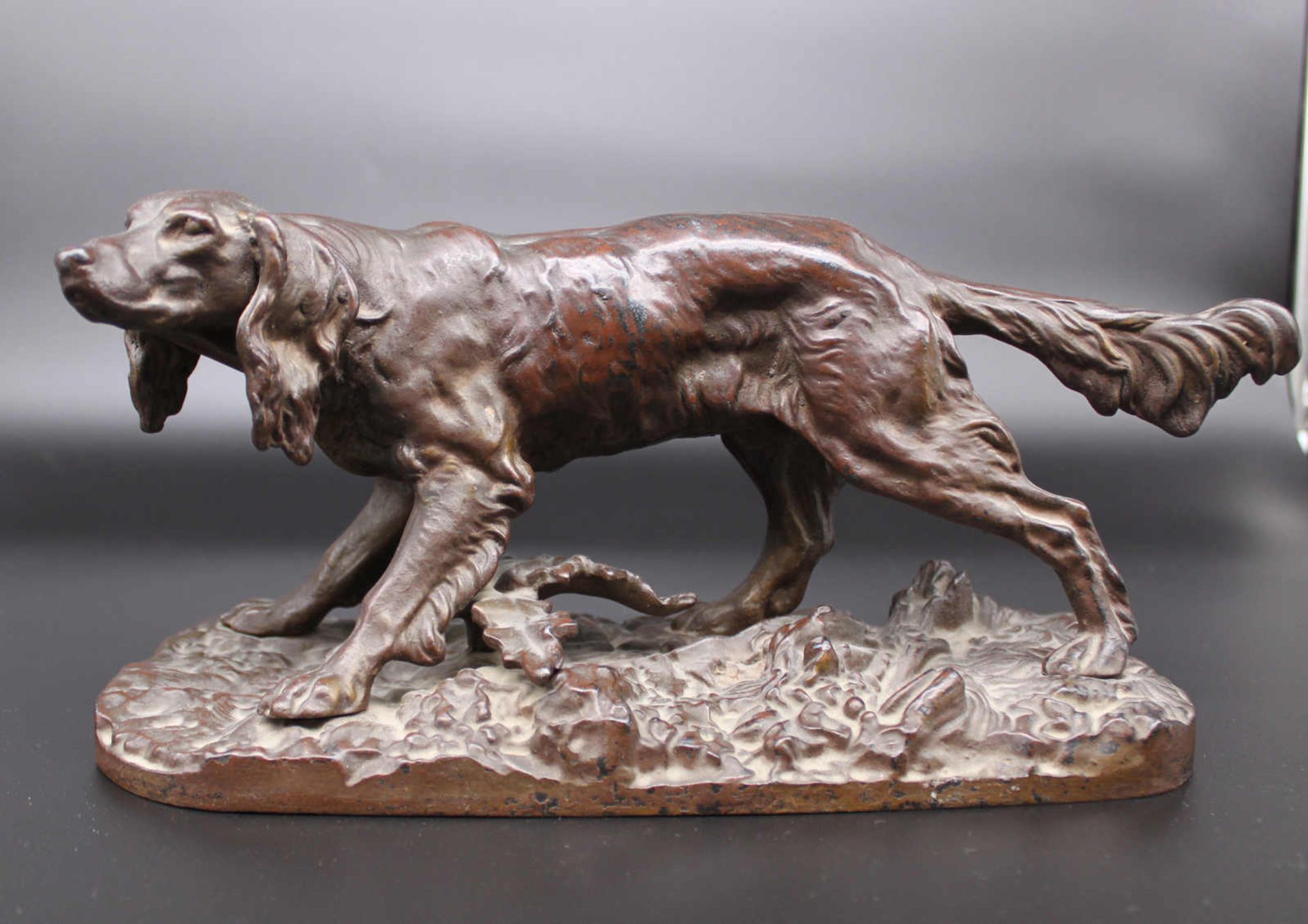 Laufender Setter. Pierre-Jules Mene (25.03.1810 Paris - 21.05.1879 Paris) nach. Datierung um 1870,