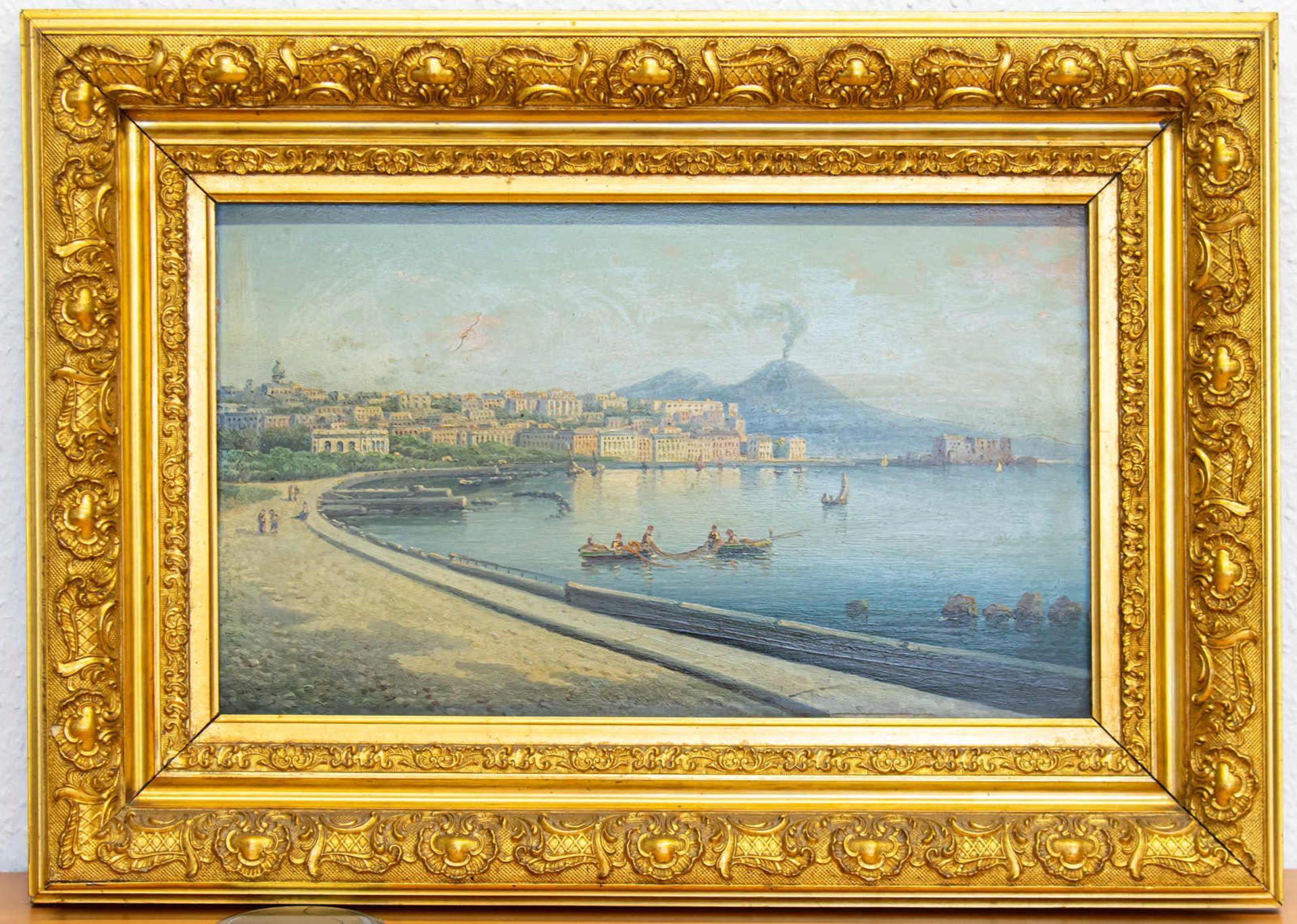 Gemälde Golf von Neapel mit Vesuv