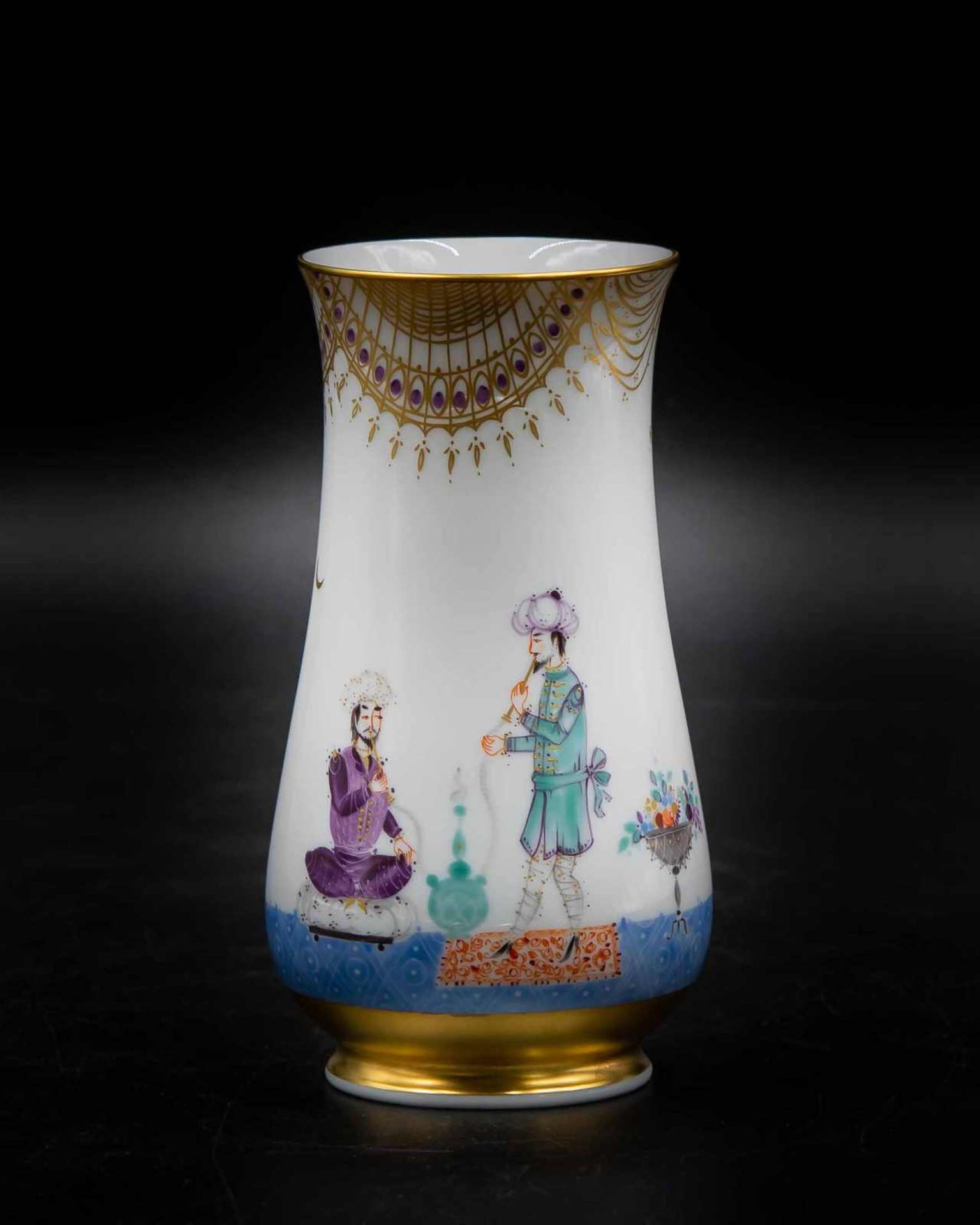 Vase, Tischvase Meissen Dekor "1001 Nacht", 14 cm - Image 2 of 4