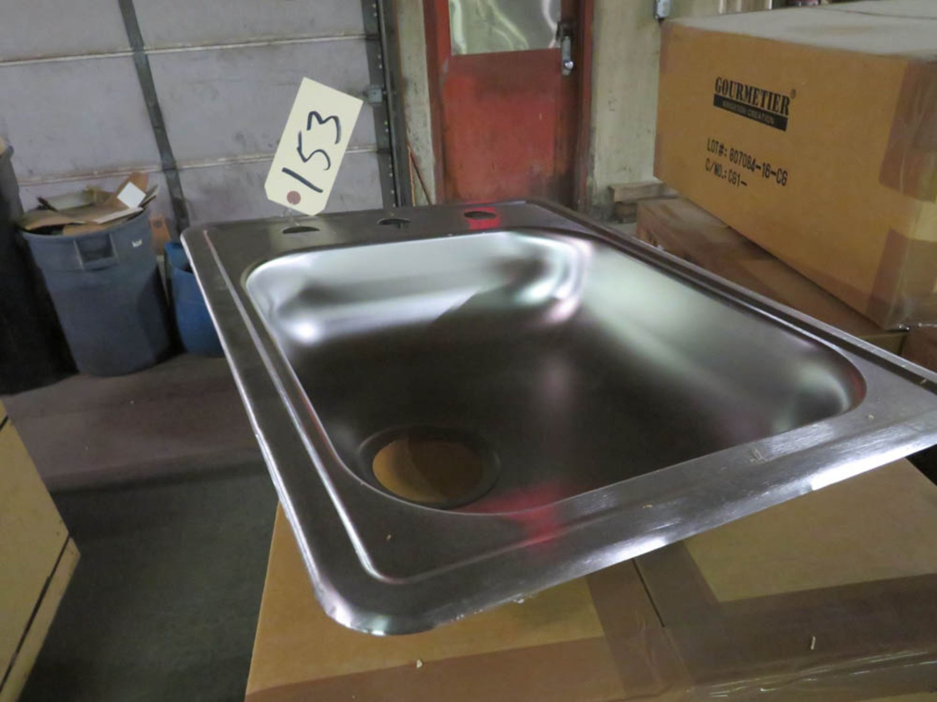 GOURMETTER STAINLESS STEEL KITCHENETTE SINKS - 22" X 17"