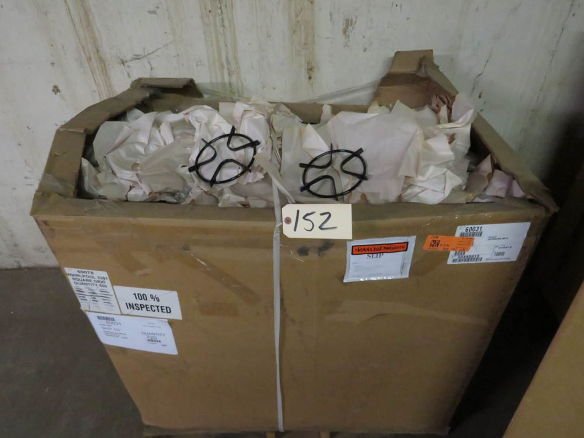 BOX OF GAS STOVE GRATES