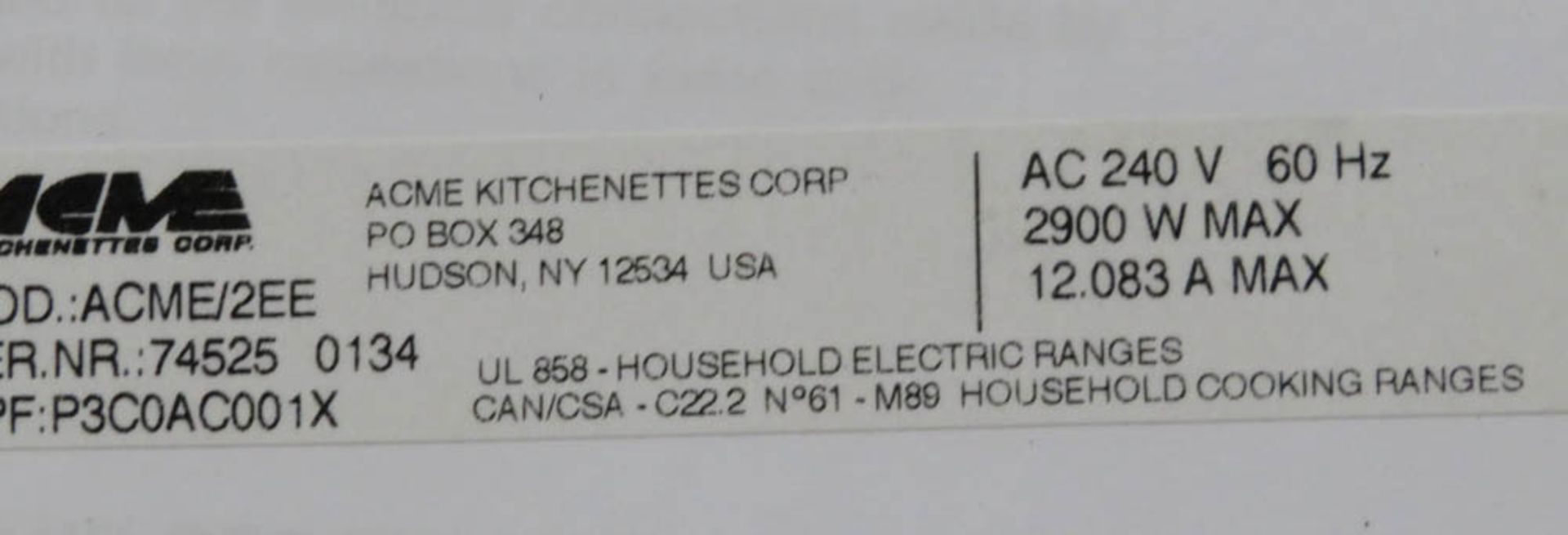 ACME KITCHENETTE MDL. 2EE 2-BURNER ELECTRIC STOVE TOP (NEW IN BOX) - Image 3 of 4