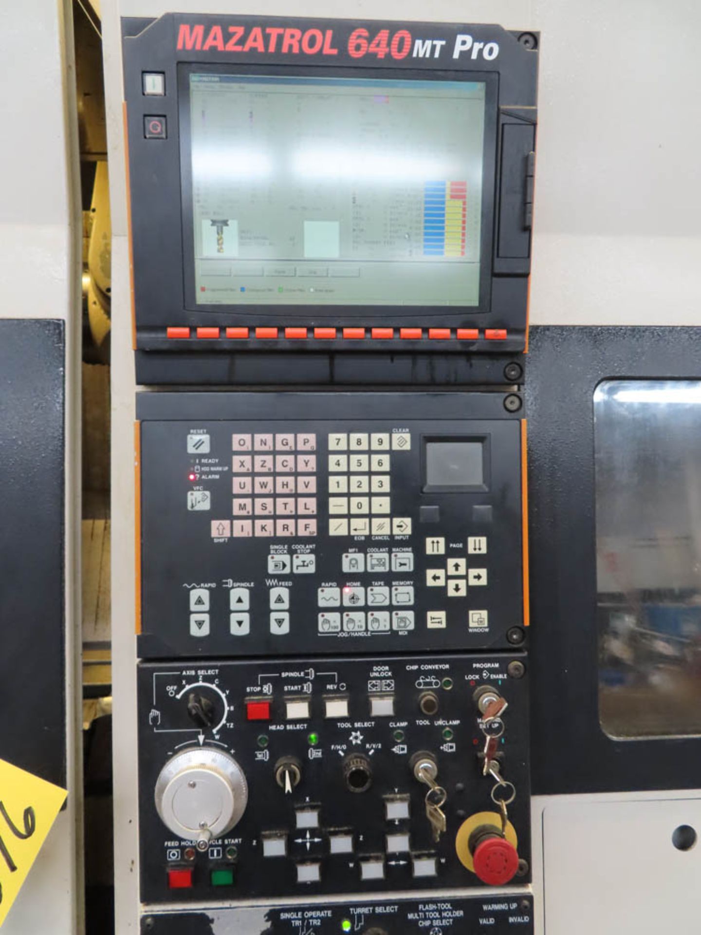 MAZAK "INTEGREX" 400-IIIST 5-AXIS CNC TURNING / MILLING CENTER, W/ SUB-SPINDLE, LOWER TURRET - Image 14 of 16