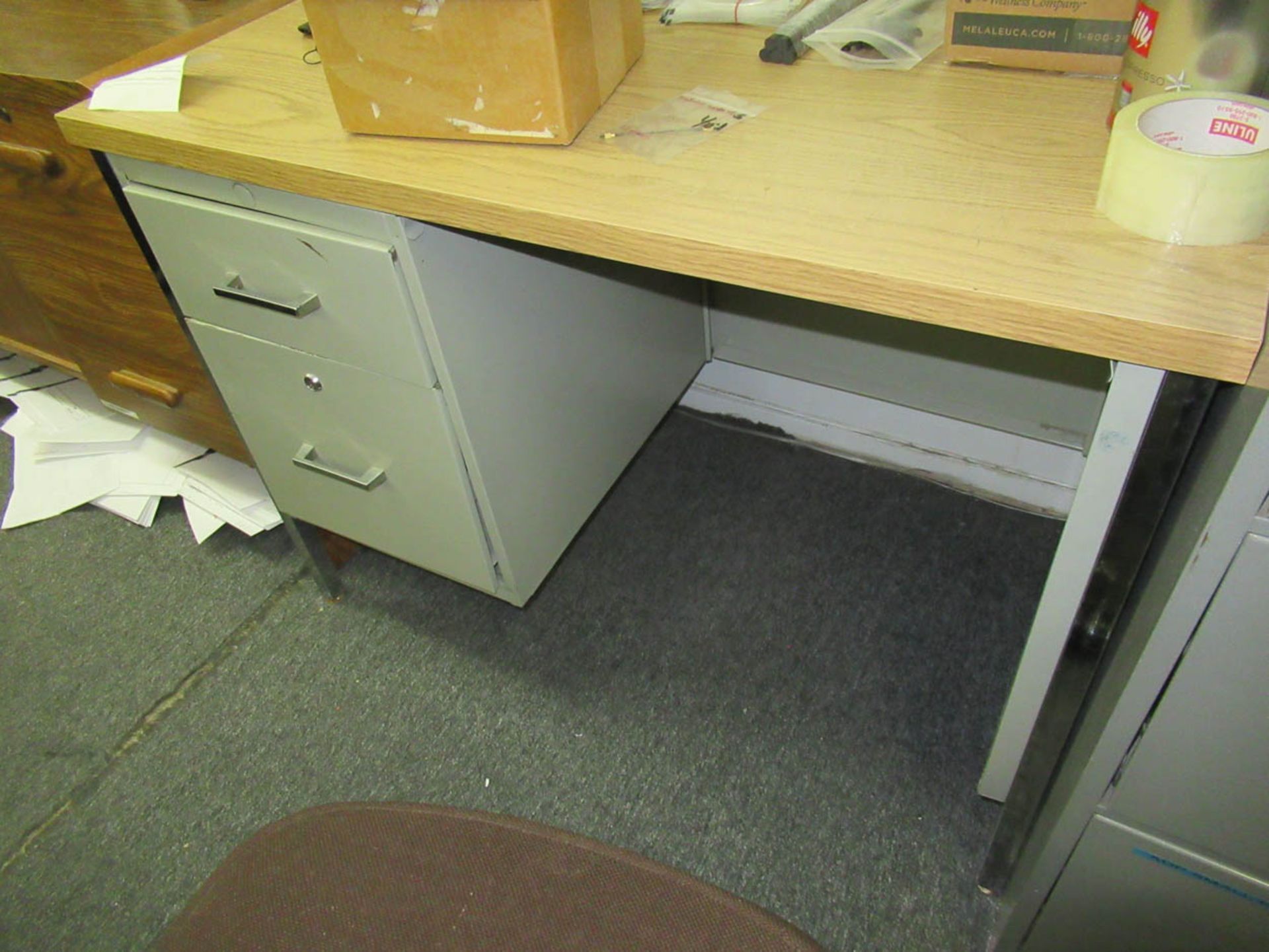 (3) ASSORTED DESKS (NO CONTENTS) - Image 3 of 3