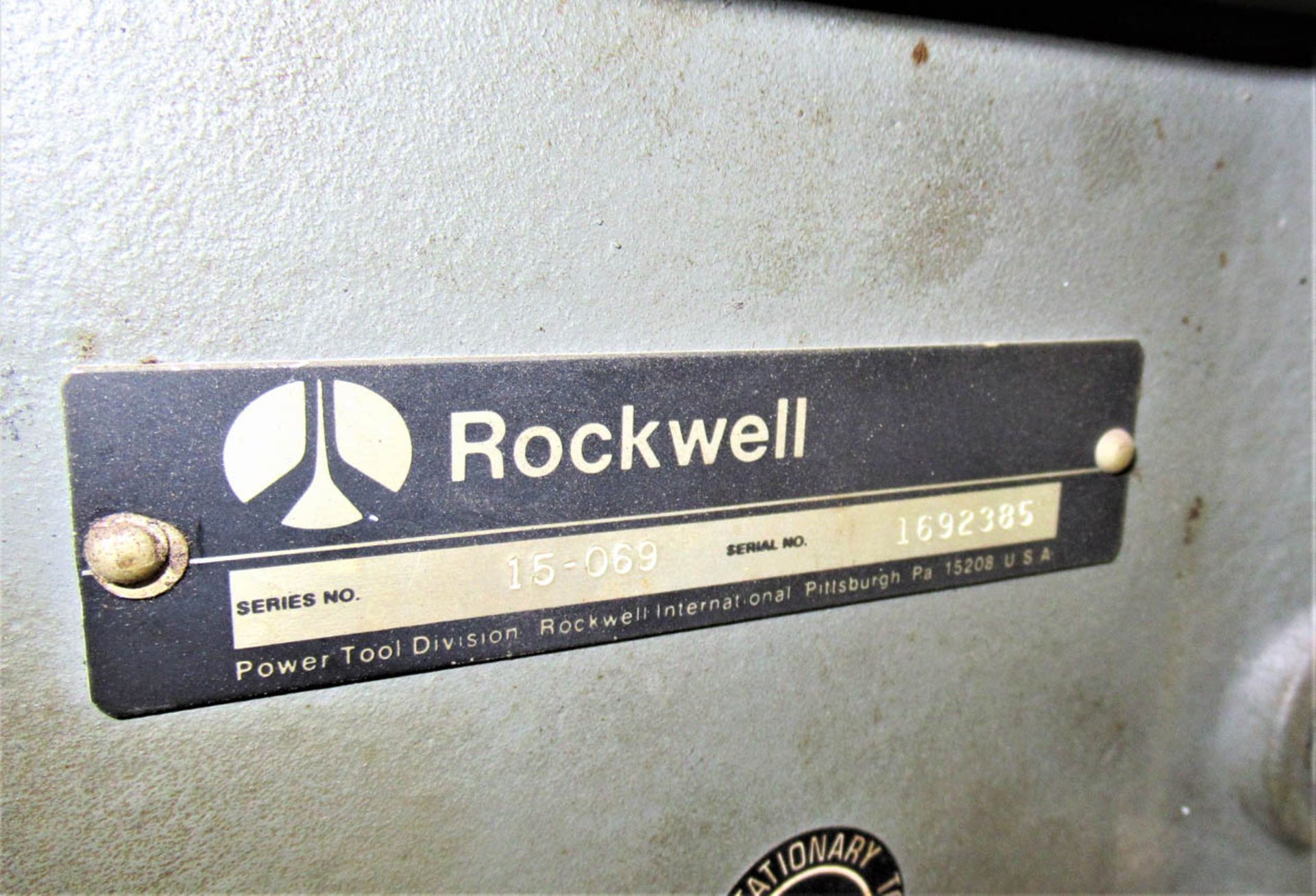 ROCKWELL MDL 15-069, 15" FLOOR TYPE DRILL PRESS - Image 3 of 4