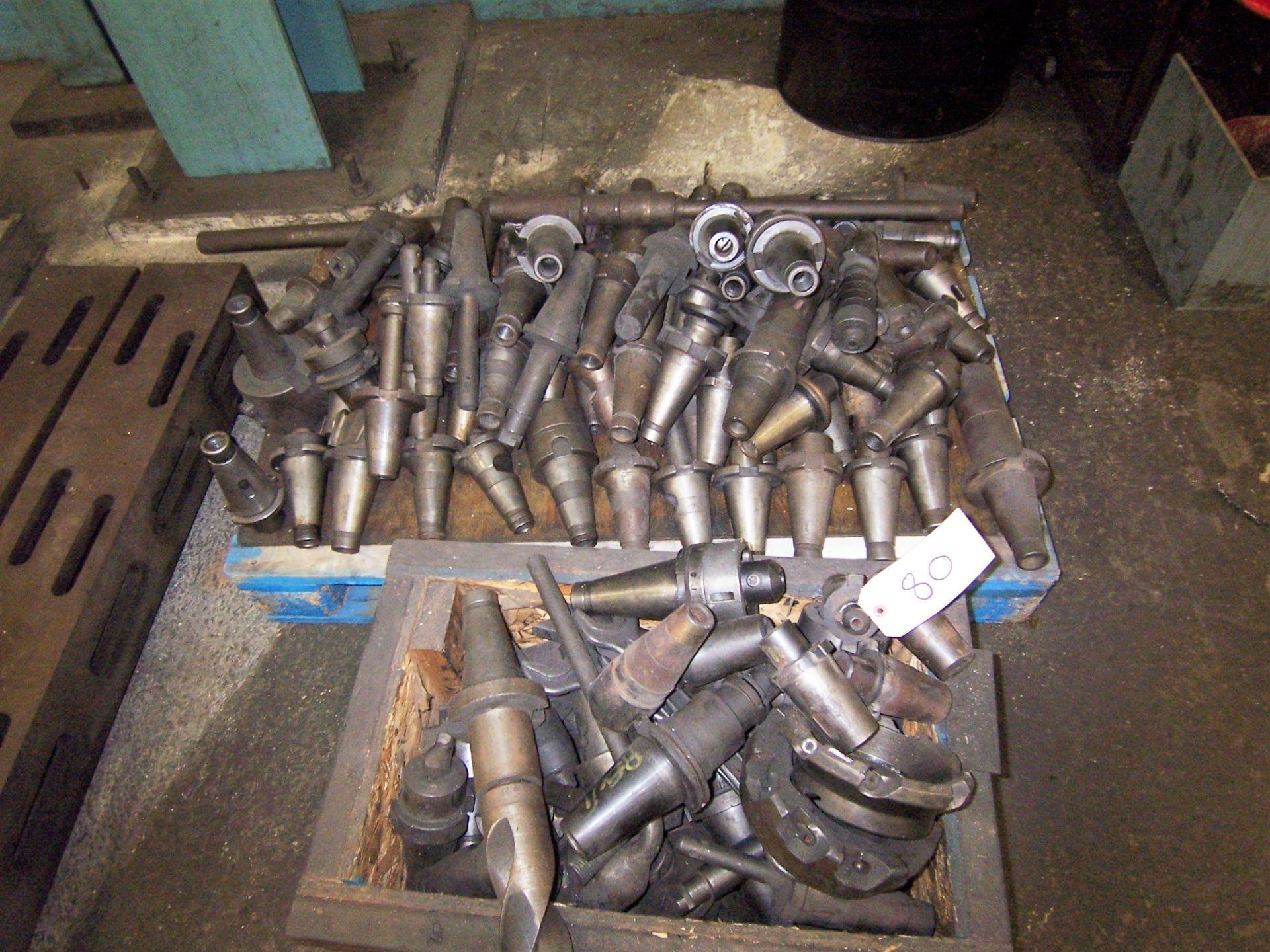 LOT OF #50 TAPER TOOL HOLDERS