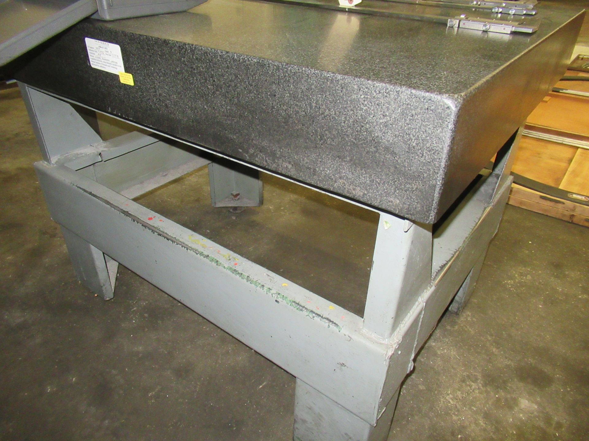 48" X 36" GRANITE SURFACE PLATE WITH STAND - Image 2 of 2