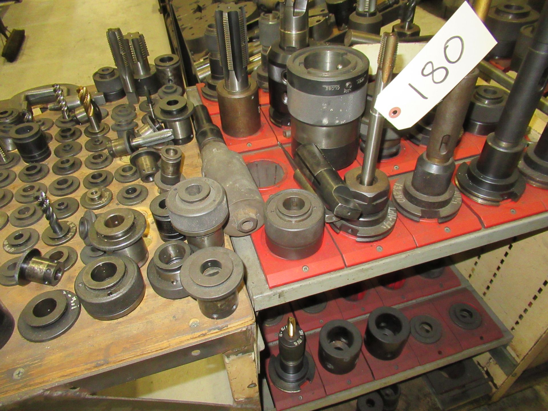 LOT OF #50 TAPER TOOL HOLDERS WITH CARTS - Image 2 of 3