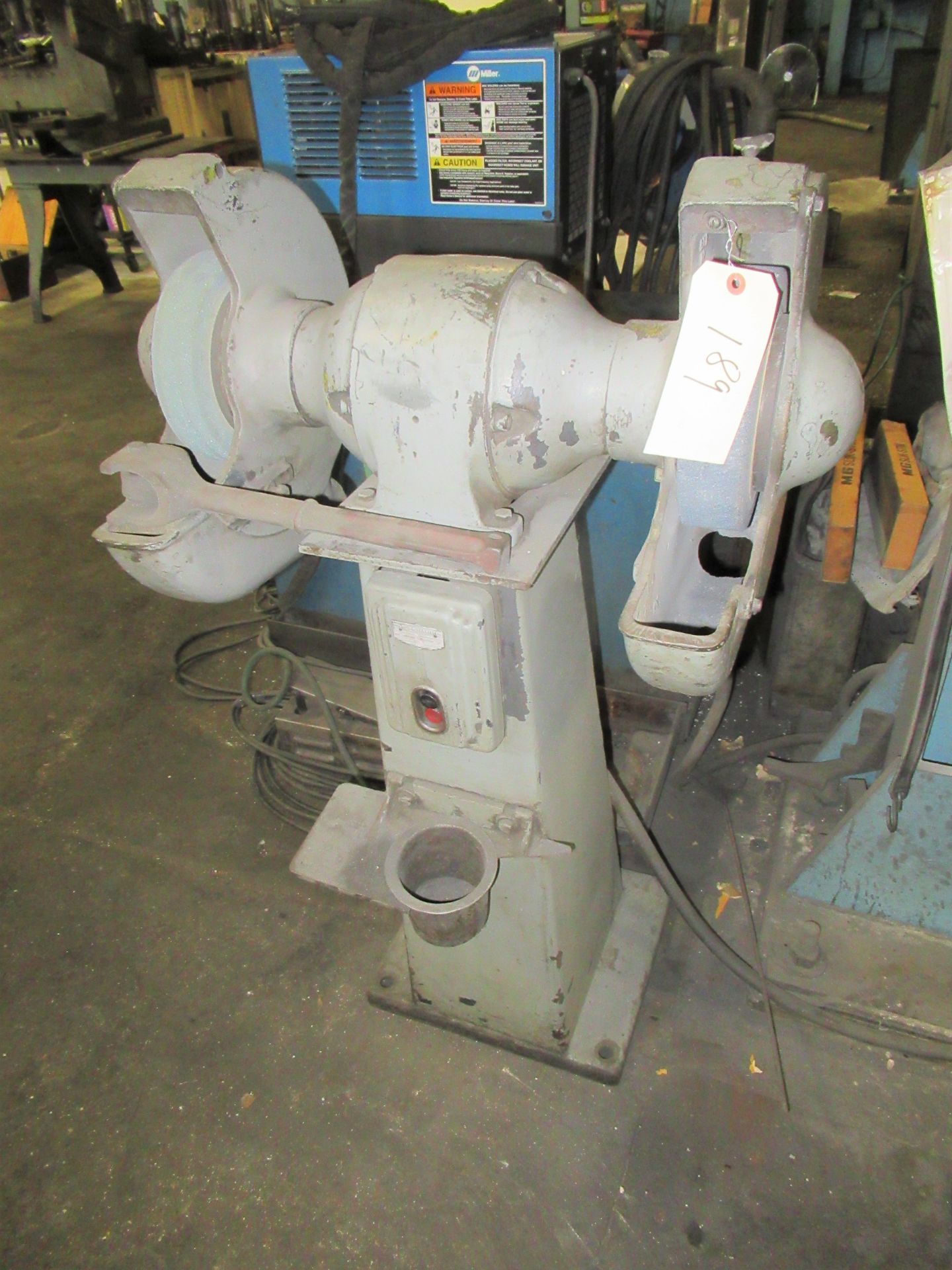 10" ADMIRAL 1HP DOUBLE END PEDESTAL GRINDER