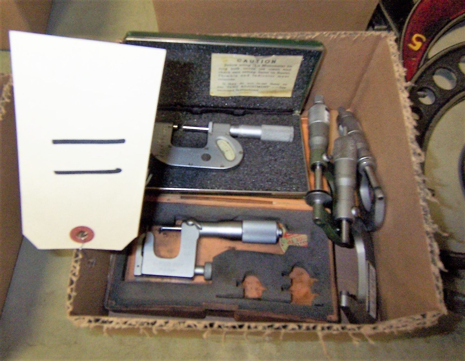 ( 5) ASSORTED MICROMETERS