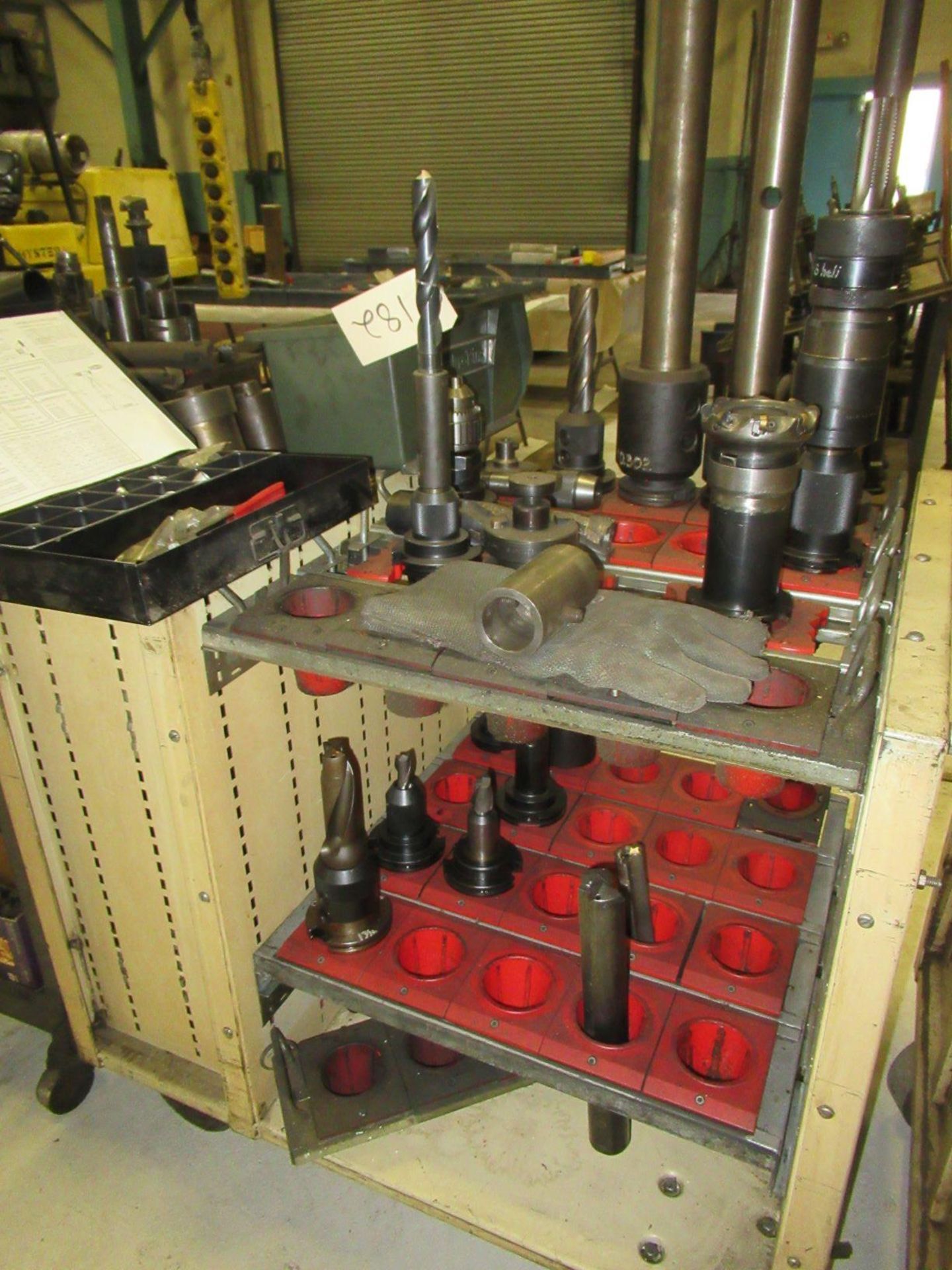 LOT OF #50 TAPER TOOL HOLDERS WITH CARTS - Image 3 of 3