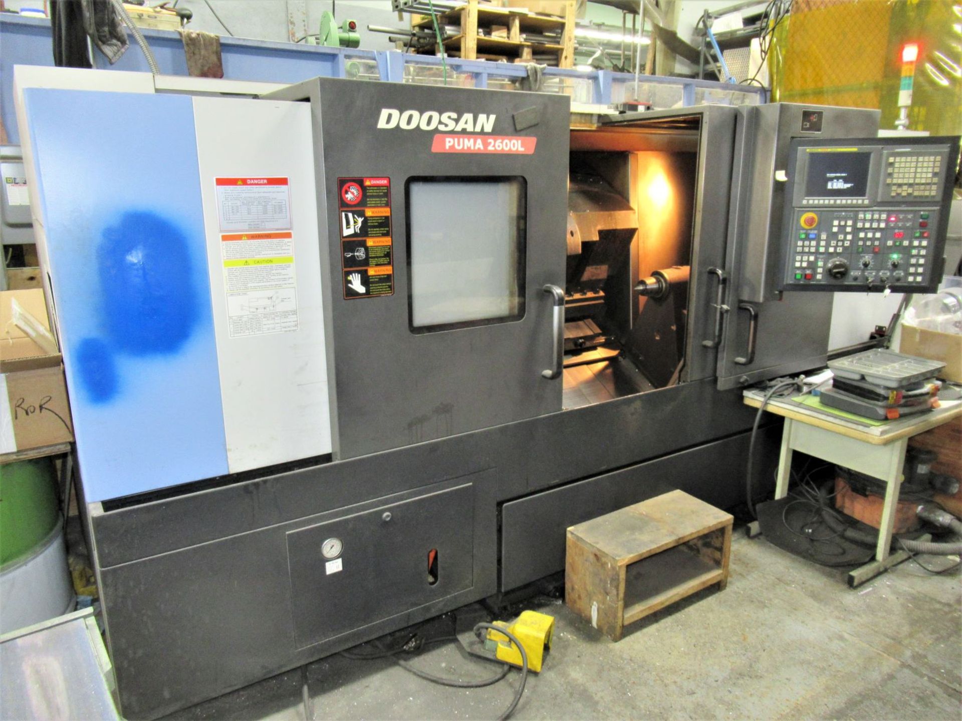 2009 Doosan Infracore Puma 2600L CNC Lathe, 10” Dia. Chuck, 50” CC