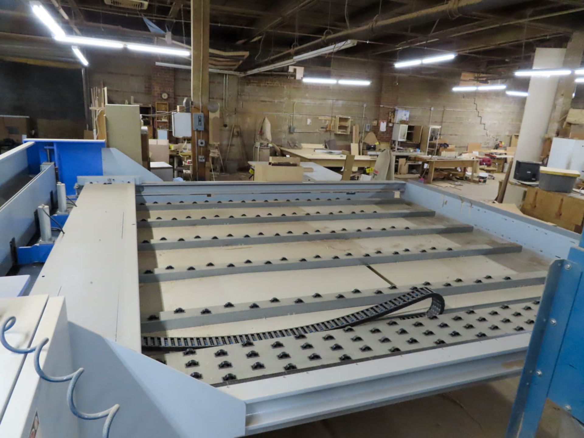 HOLZMA OPTIMAT HPP250/38/38 FRONT LOADING PANEL SAW, 150" X 150" HOLZMA POWER CONTROL CNC, AIR BEARI - Image 3 of 5