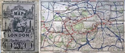 The 'Improved "District Railway" MAP of London', 3rd edition, 1882. Shows a proposed link line