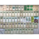 Quantity (60+) of London Transport 1930s-1970s POCKET MAPS of Green Line Coaches and Country Area