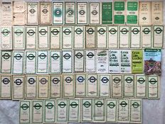 Quantity (60+) of London Transport 1930s-1970s POCKET MAPS of Green Line Coaches and Country Area