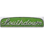 Southdown Motors Services cast-alloy BUS RADIATOR BADGE 'Southdown' likely to be ex Leyland PD2.