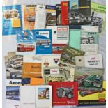 Quantity (32) of 1950s/60s BUS & COACH MANUFACTURERS' BROCHURES & LEAFLETS by Leyland, AEC, Guy,