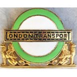 1960s London Transport Country Area Divisional Mechanical Inspector's CAP BADGE issued to the senior