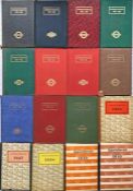 Large selection (16) of 1920s-1940 Underground Group & London Transport OFFICIAL DESK DIARIES.