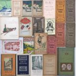 Bundle (22 items) of 1900s-1930s railway & London Underground PUBLICITY ITEMS including Central