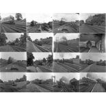 Quantity (100+) of 1940s/50s b&w STEAM RAILWAY NEGATIVES (120-size, 6cm x 4.5cm) taken by the