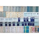 Large quantity (69) of 1950s-70s London Transport BUS TIMETABLE LEAFLETS comprising 44 x Night