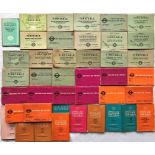 Bundle (41) of 1930s-60s London Transport LOCAL ROAD & RAIL TIMETABLE BOOKLETS. A wide variety of