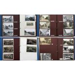 2 large albums of loose-mounted PHOTOGRAPHS/POSTCARDS compiled by the late Alan A Jackson, historian