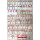 Quantity (85) of 1950s-1970s London Transport POCKET MAPS comprising 24 x Underground card