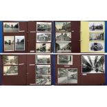 2 large albums of loose-mounted PHOTOGRAPHS/POSTCARDS compiled by the late Alan A Jackson, historian