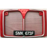 London Transport Routemaster RADIATOR GRILLE from RML 2673. The complete fibreglass unit (minus