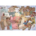 Considerable quantity (est. several hundred) of mostly 1940s/50s foreign TRANSPORT TICKETS incl