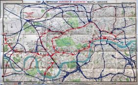 The 'Improved "District Railway" MAP of London', 2nd edition, 1880. Shows as under construction