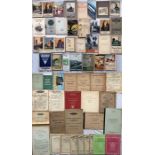 Large quantity (55+) of 1920s onwards RAILWAY EPHEMERA incl guidebooks (Rambles, Holidays, '