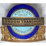 London Transport Central Buses Assistant Chief Instructors' CAP BADGE from the 1960s. ACIs were