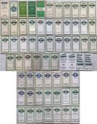 Large quantity (64) of 1930s-70s London Transport POCKETS MAPS comprising Green Line x 43 and