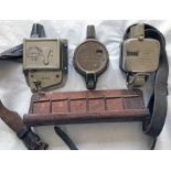Trio of TICKET PUNCH MAHINES comprising a Bell Punch, serial no 68404, with backplate & strap, a