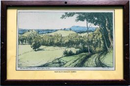 Southern Railway CARRIAGE PRINT 'Near Bletchingley, Surrey' by Donald Maxwell from the original SR