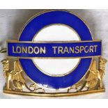London Transport Central Buses Divisional Mechanical Inspectors' CAP BADGE. From 1984, this is an