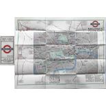 1924 London Underground POCKET MAP of the Electric Railways of London "What to see and how to