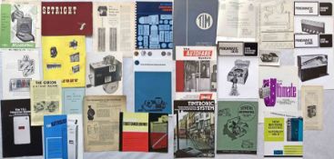 Quantity (27) of TICKET MACHINE etc BROCHURES & PUBLICITY MATERIAL dating from the 1930s to 1970s.