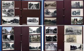 2 large albums of loose-mounted PHOTOGRAPHS/POSTCARDS compiled by the late Alan A Jackson, historian