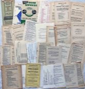 Large quantity (approx 60) of 1940s-1970s (mainly 1950s/60s) Thames Valley Traction Co TIMETABLE