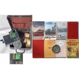 Box of Midland Red items comprising a Setright TICKET MACHINE, casing no 001, no serial no, with