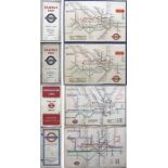 Selection (4) of London Underground diagrammatic card POCKET MAPS by Beck comprising 2 x No 2, 1934,