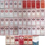 Large quantity (47) of 1930s-70s (one from 1994) London Transport Central Buses POCKET MAPS. Most