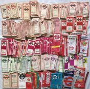 Very large quantity (approx 270) of 1930s-80s (most are 1950s-70s) London Transport POCKET MAPS. The