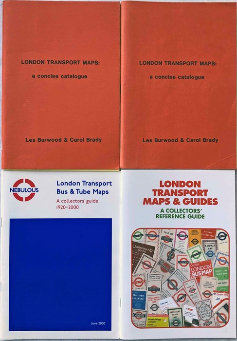 Selection (4) of CATALOGUES of London Transport Maps comprising 2 x 'Burwood & Brady' 1982 first